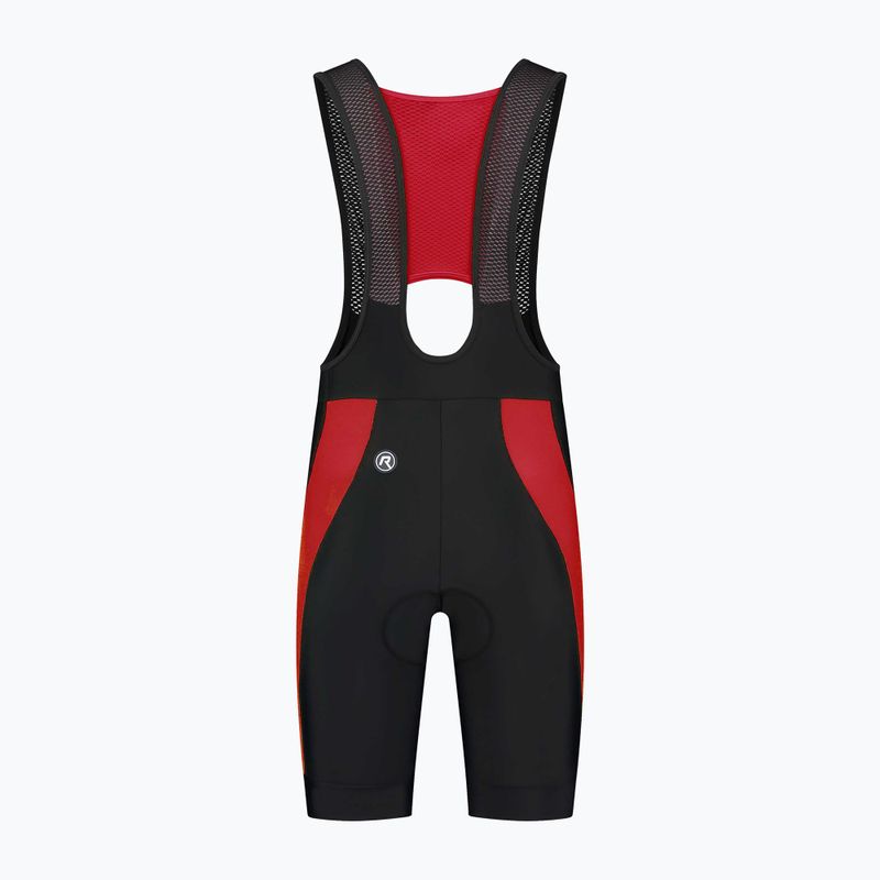 Pantaloni scurți de ciclism pentru bărbați Rogelli Tyro II Bib Short roșu/negru