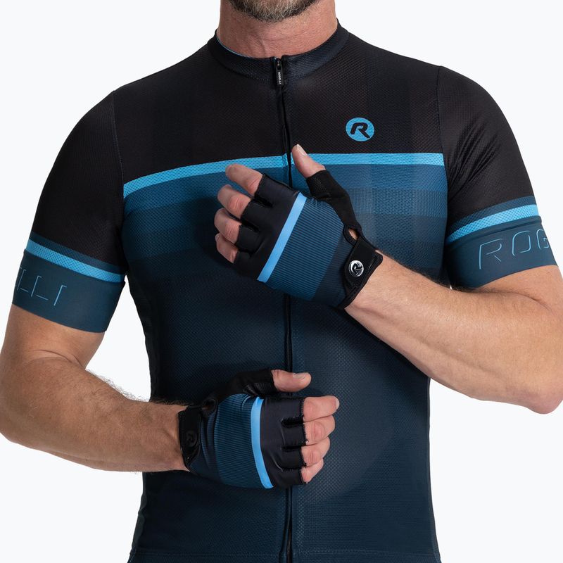 Mănuși de ciclism pentru bărbați Rogelli Hero II black/blue 2