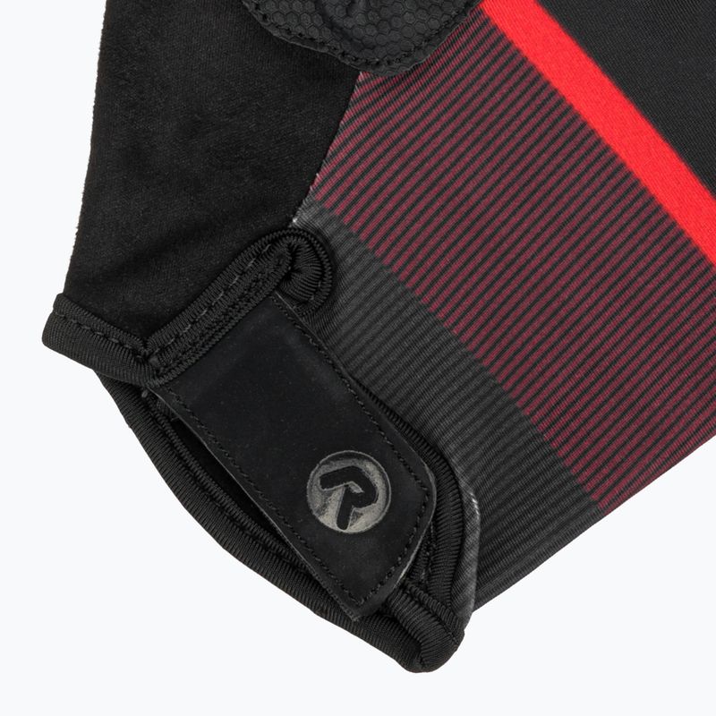 Mănuși de ciclism pentru bărbați Rogelli Hero II black/red/bordeaux 4
