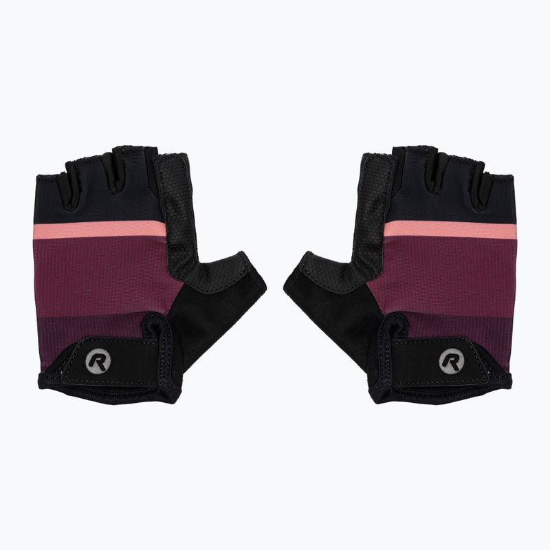 Mănuși de ciclism pentru femei Rogelli Impress II burgundy/coral/negru 4