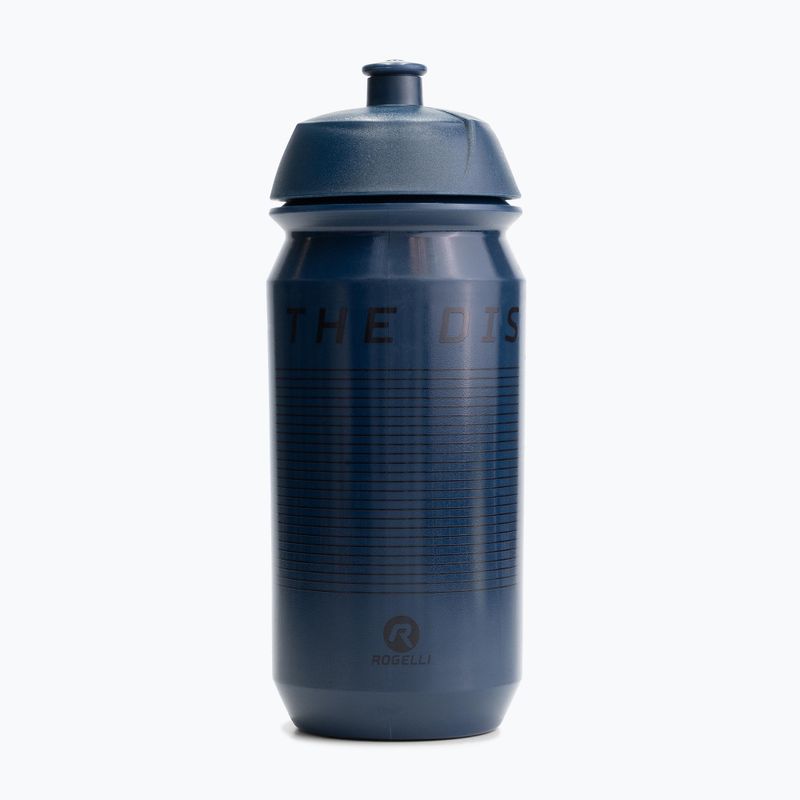 Bidon de bicicletă Rogelli Bio Bottle Enjoy The Distance 500 ml navy