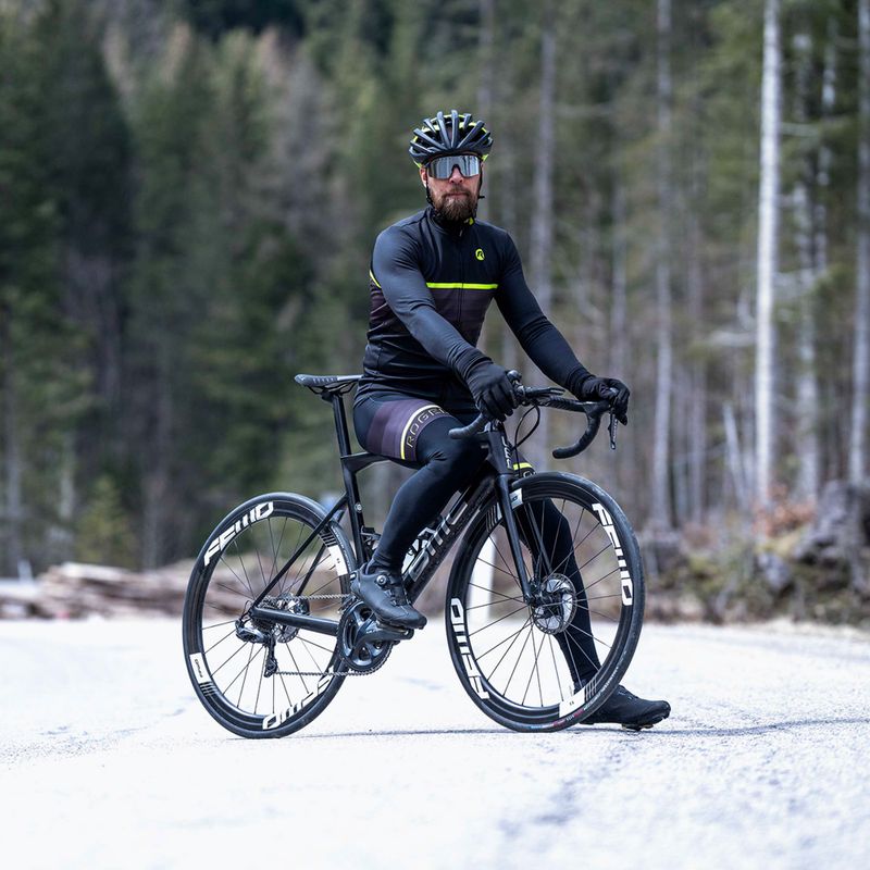 Longsleeve de ciclism pentru bărbați Rogelli Hero II black/fluor 9