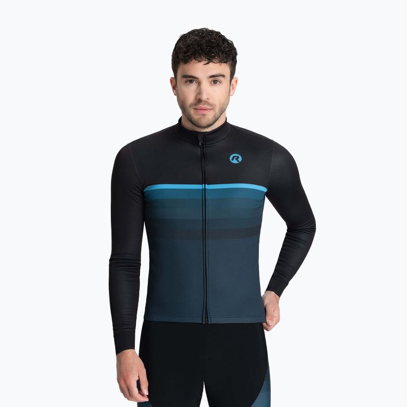 Rogelli Hero II bărbați cu mânecă lungă de ciclism negru/albastru