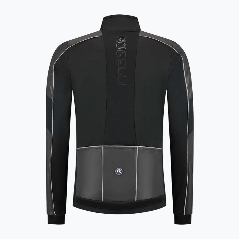 Geacă de ciclism pentru bărbați Rogelli Essential Winter Hi Vis black 6