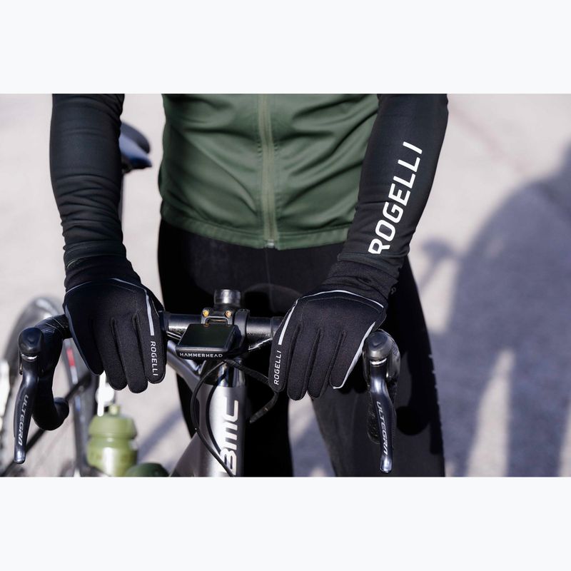 Mănuși de ciclism pentru bărbați Rogelli Apex Winter Windproof black 3