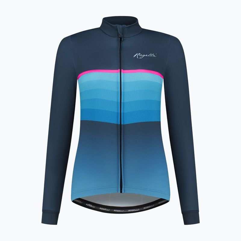 Longsleeve de ciclism pentru femei Rogelli Impress II blue / pink 5