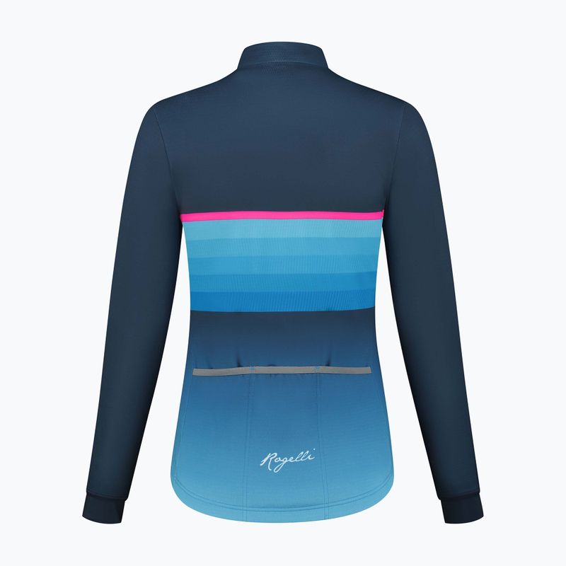 Longsleeve de ciclism pentru femei Rogelli Impress II blue / pink 6