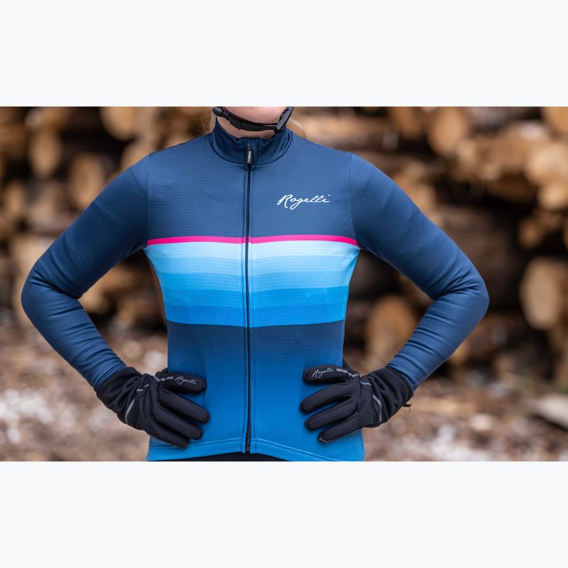 Longsleeve de ciclism pentru femei Rogelli Impress II blue / pink 7