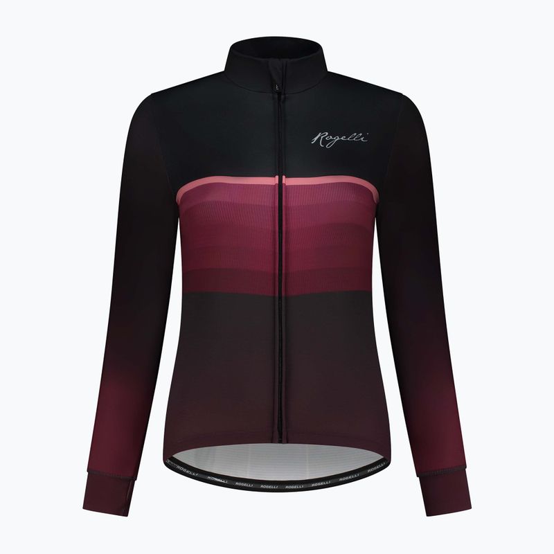 Longsleeve de ciclism pentru femei Rogelli Impress II bordeaux / coral 5