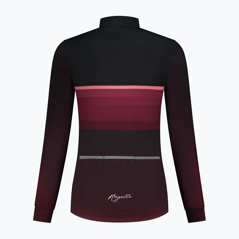 Longsleeve de ciclism pentru femei Rogelli Impress II bordeaux / coral 6