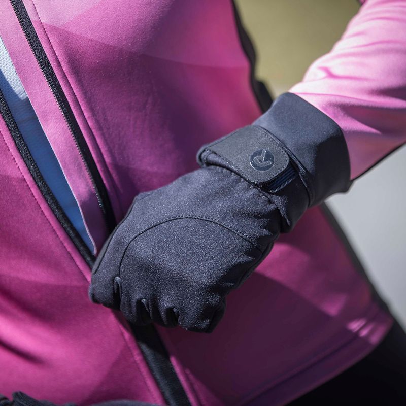 Mănuși de ciclism pentru copii Rogelli Core II Winter Windproof W black 6