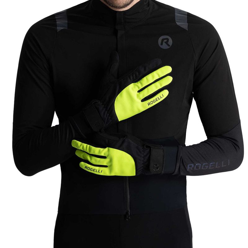 Mănuși de ciclism pentru bărbați Rogelli Core II Winter Windproof fluor 2