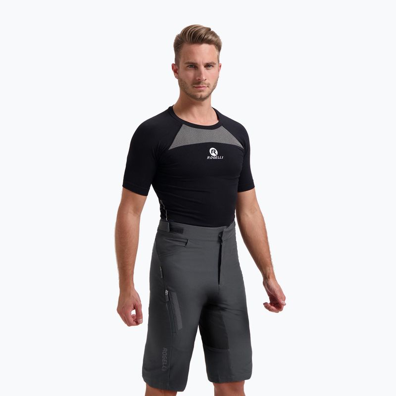 Pantaloni scurți de ciclism pentru bărbați Rogelli Advntr Distance MTB grey
