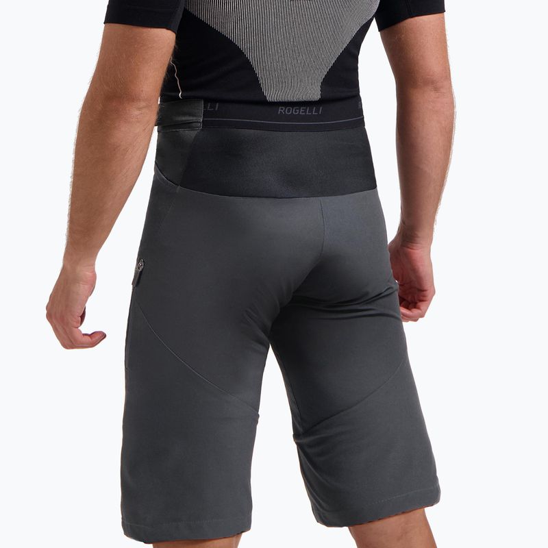 Pantaloni scurți de ciclism pentru bărbați Rogelli Advntr Distance MTB grey 4