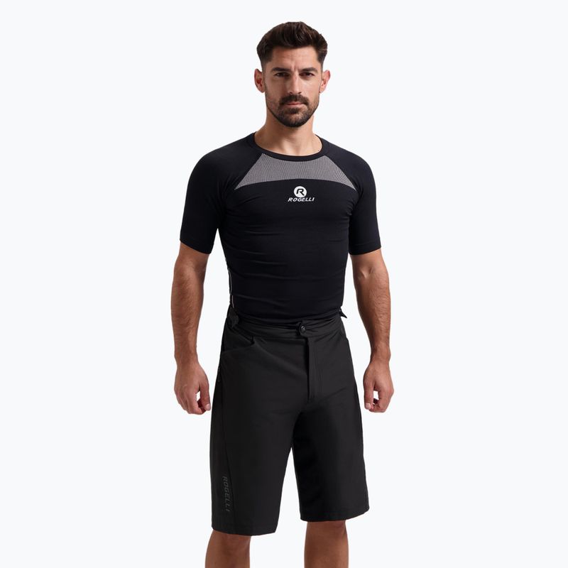 Pantaloni scurți de ciclism pentru bărbați Rogelli Advntr Distance MTB black 2