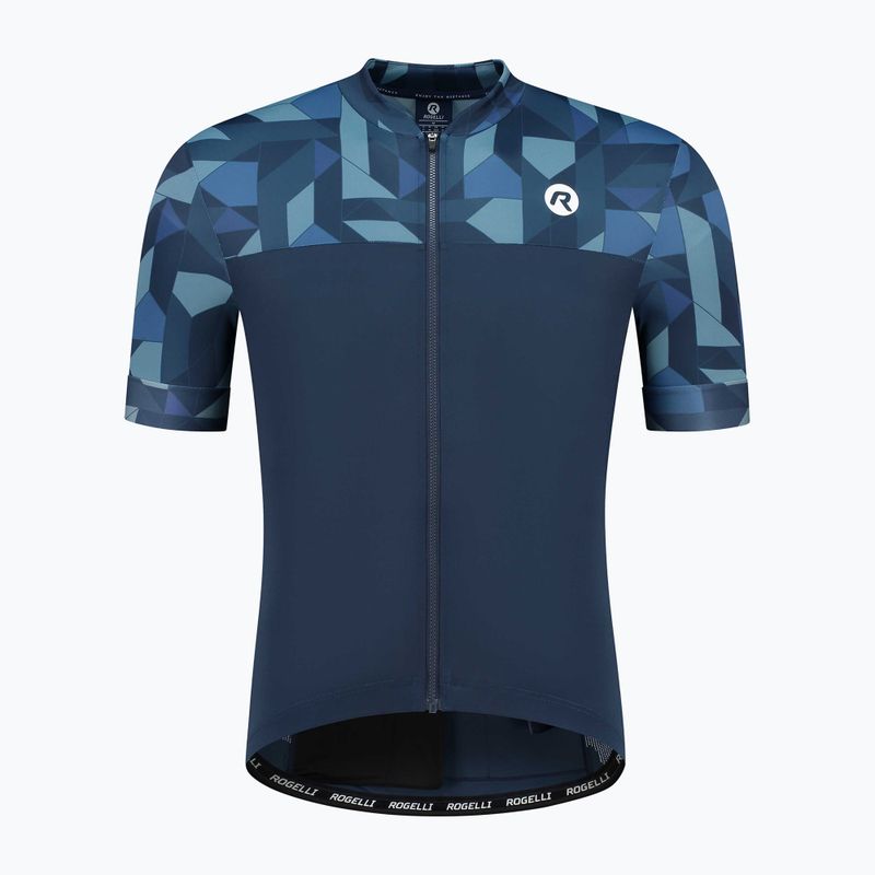 Tricou de ciclism pentru bărbați Rogelli Essential Graphic albastru 4