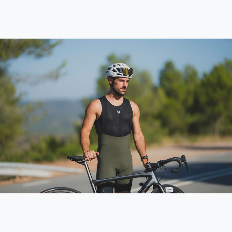 Pantaloni scurți de ciclism pentru bărbați Rogelli Signature Bib Short green 7