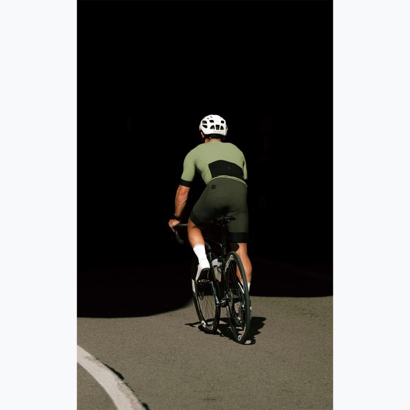 Pantaloni scurți de ciclism pentru bărbați Rogelli Signature Bib Short green 8
