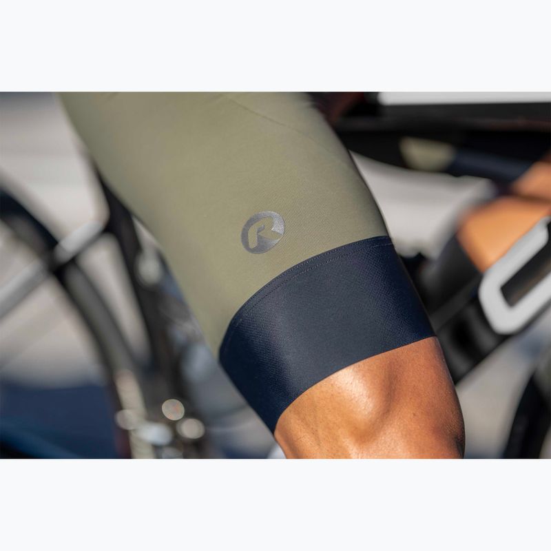 Pantaloni scurți de ciclism pentru bărbați Rogelli Signature Bib Short green 11