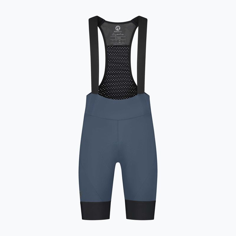 Pantaloni scurți de ciclism pentru bărbați Rogelli Signature Bib Short blue 4