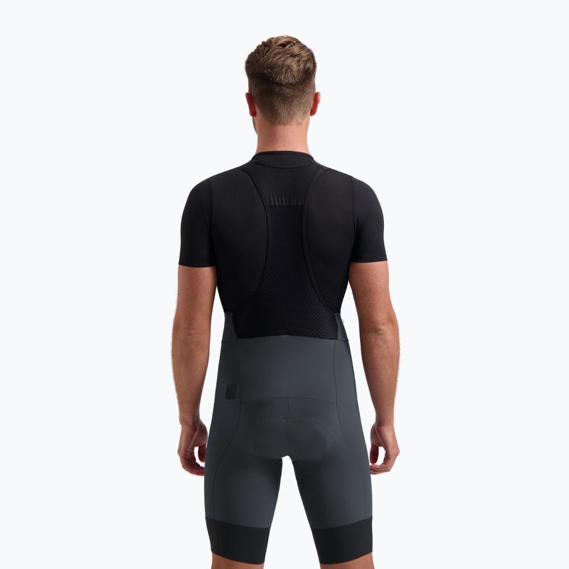 Pantaloni scurți de ciclism pentru bărbați Rogelli Signature Bib Short grey 2