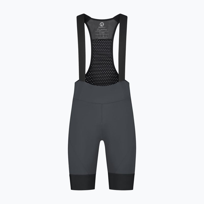 Pantaloni scurți de ciclism pentru bărbați Rogelli Signature Bib Short grey 8