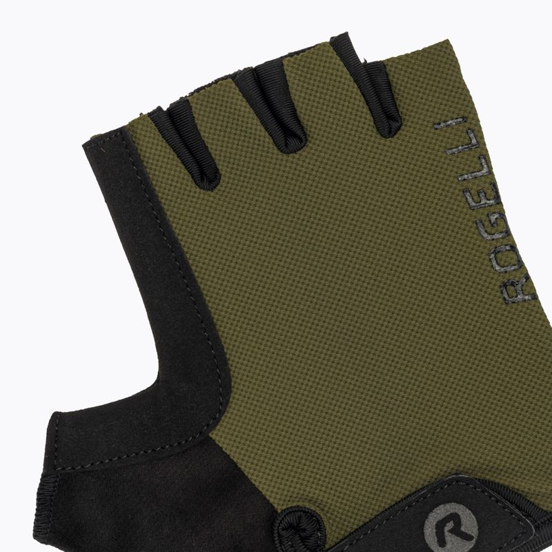 Mănuși de ciclism pentru bărbați Rogelli Core army green 5