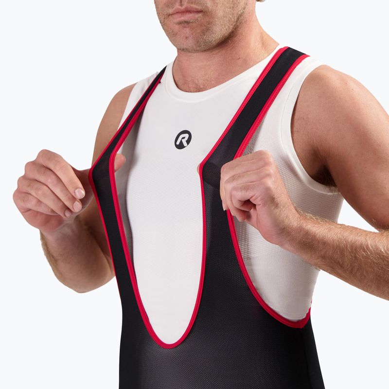 Pantaloni scurți de ciclism pentru bărbați Rogelli Core Bib Short black/red 3