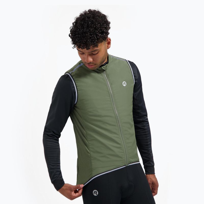 Vesteă de ciclism pentru bărbați Rogelli Core army green