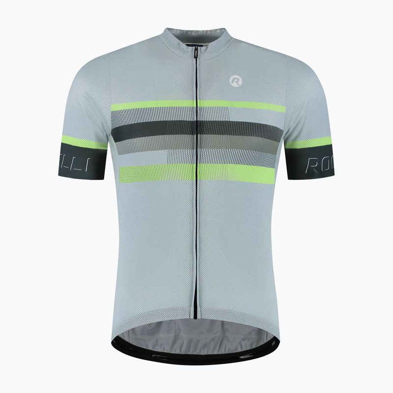 Tricou de ciclism pentru bărbați Rogelli Hero II grey/lime 5