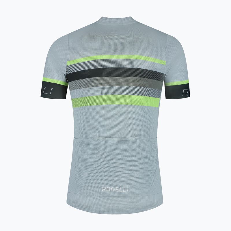 Tricou de ciclism pentru bărbați Rogelli Hero II grey/lime 6
