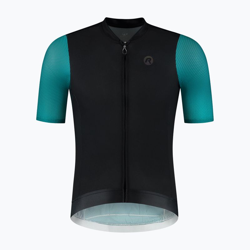 Tricou de ciclism pentru bărbați Rogelli Fast black/teal/green 6