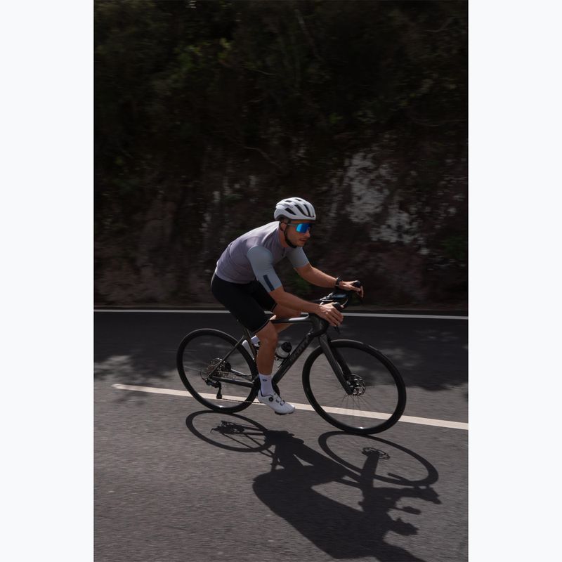 Tricou de ciclism pentru bărbați Rogelli Fast grey/dusty teal/teal 9