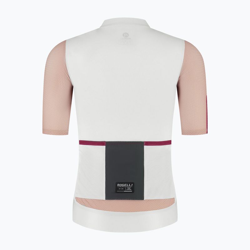 Tricou de ciclism pentru femei Rogelli Fast sand/dusty pink/cherry 6