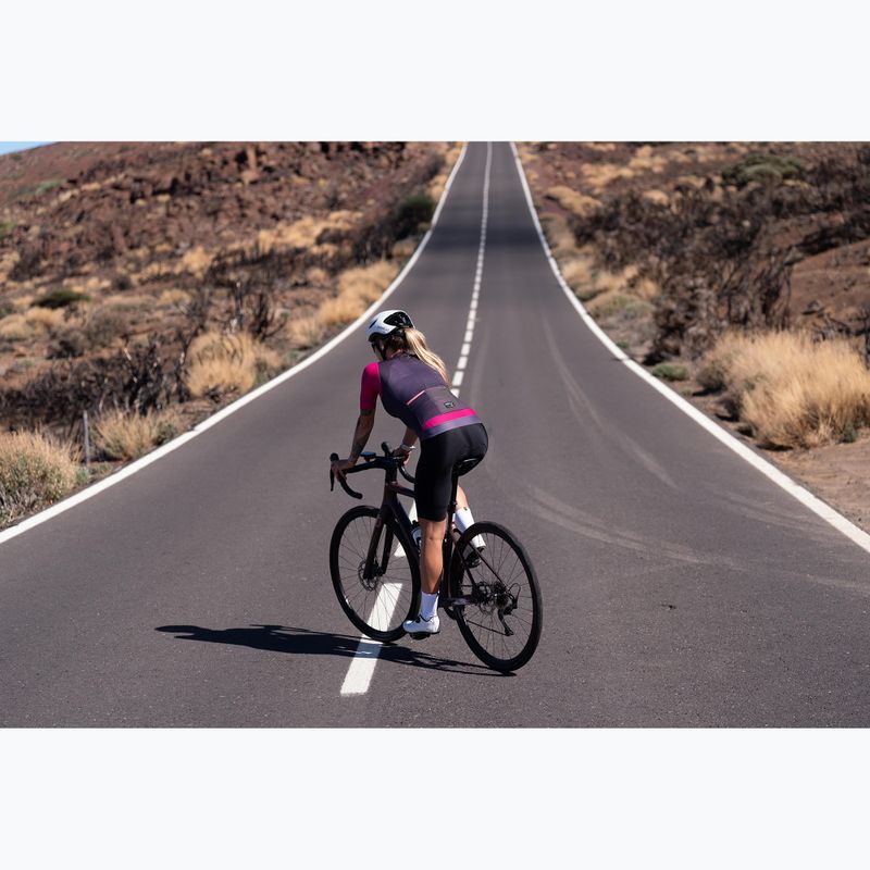 Tricou de ciclism pentru femei Rogelli Fast ebony/pink/coral 10