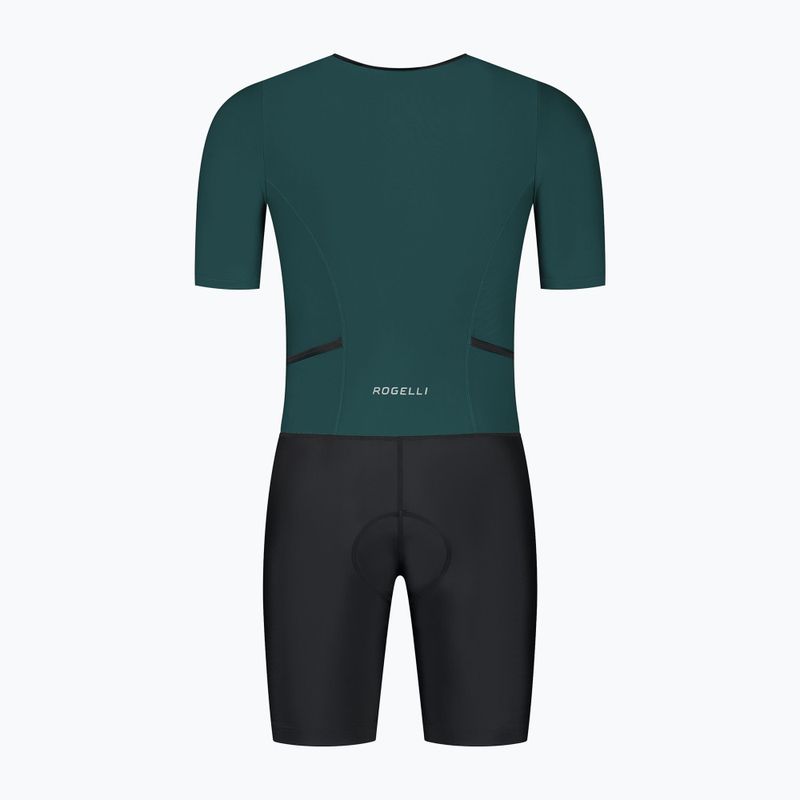 Costum de triatlon Rogelli Florida Tri Suit black/dark teal 2