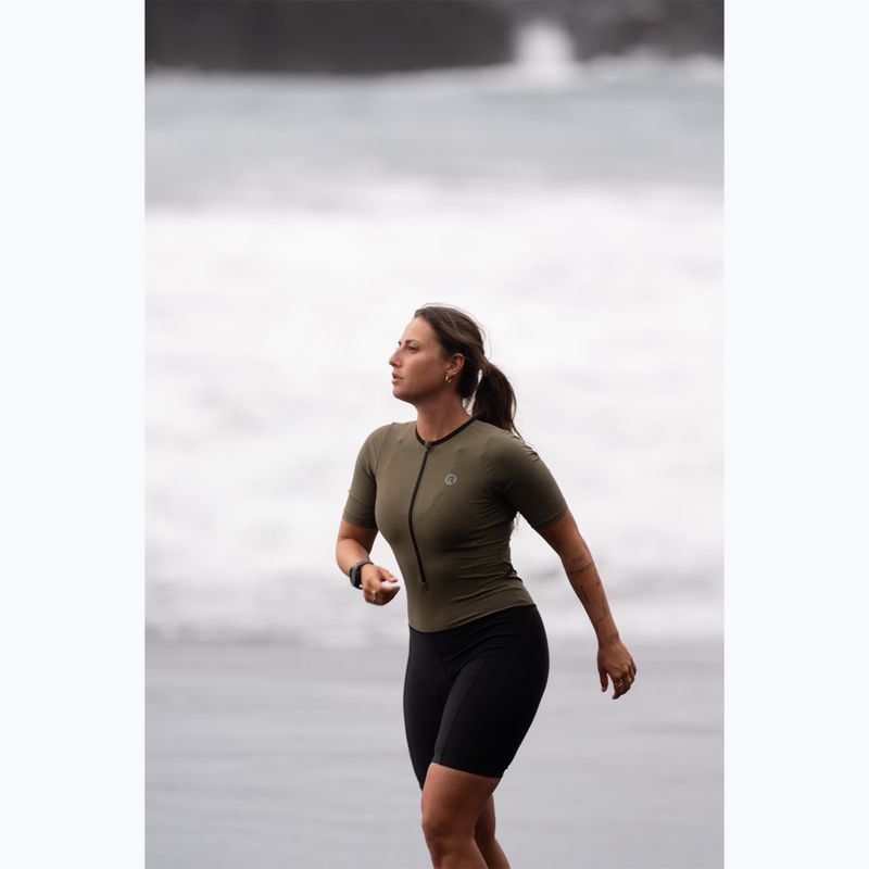 Costum de triatlon Rogelli Florida Tri Suit black/army green 12