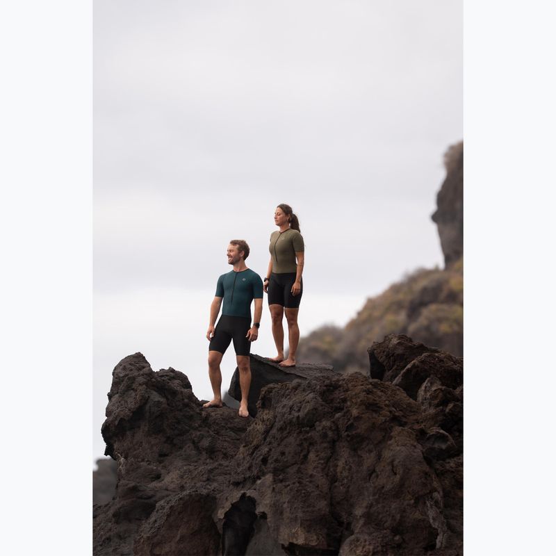 Costum de triatlon Rogelli Florida Tri Suit black/army green 14