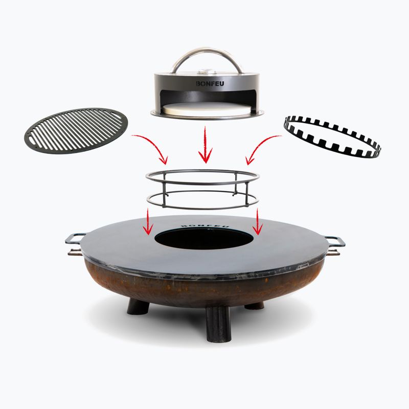 Vatră pentru foc de grădină BonFeu BonBowl Plus 100 cm 2