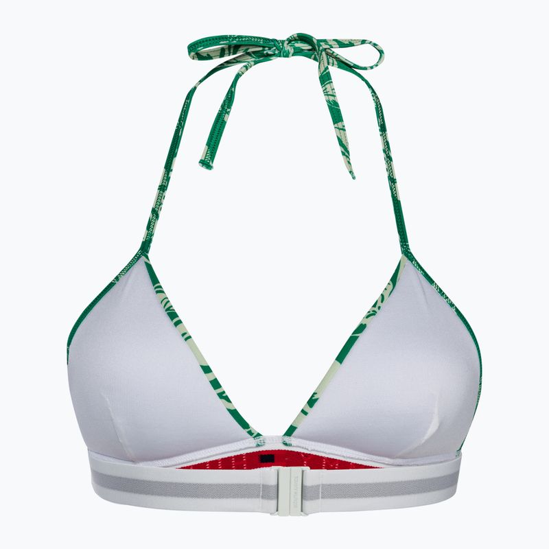 Partea de sus a costumului de baie Tommy Hilfiger Triangle Fixed Foam Print vinted tropical olympic green 2