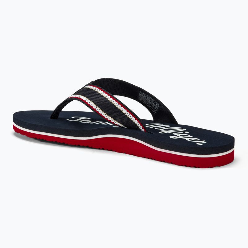 Papuci pentru femei  Tommy Hilfiger Im Graphic Beach Sandal space blue 3