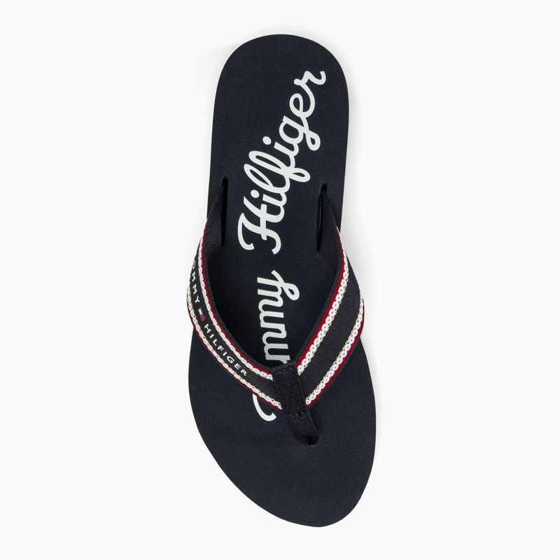 Papuci pentru femei  Tommy Hilfiger Im Graphic Beach Sandal space blue 5