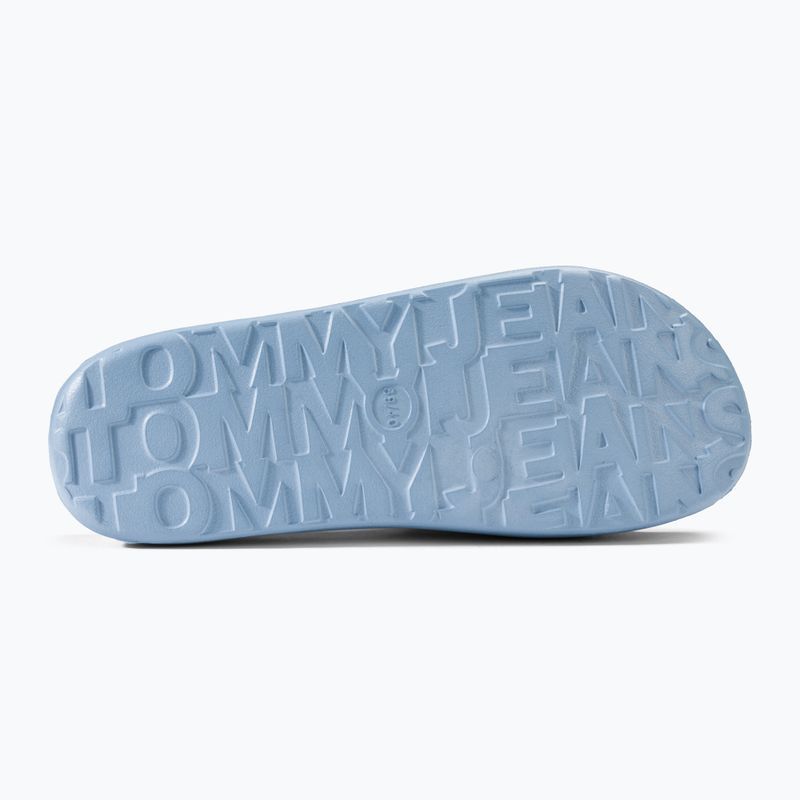 Papuci pentru femei Tommy Jeans Chunky Flatform Slide westside blue 4