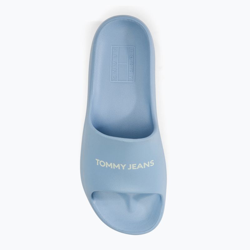 Papuci pentru femei Tommy Jeans Chunky Flatform Slide westside blue 5