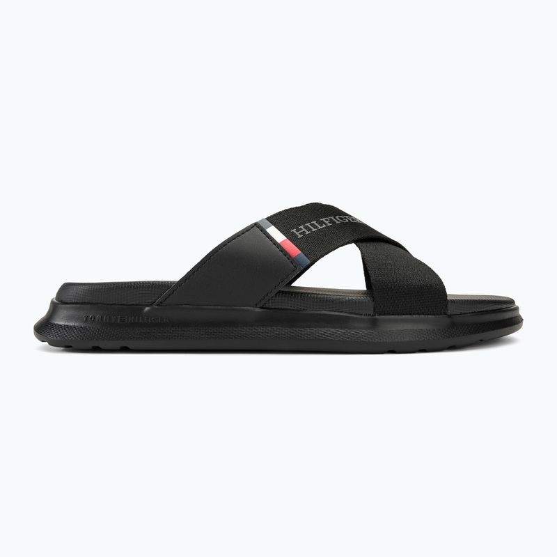 Papuci pentru bărbați Tommy Hilfiger Comfort Criss Cross Beach Sandal black 2
