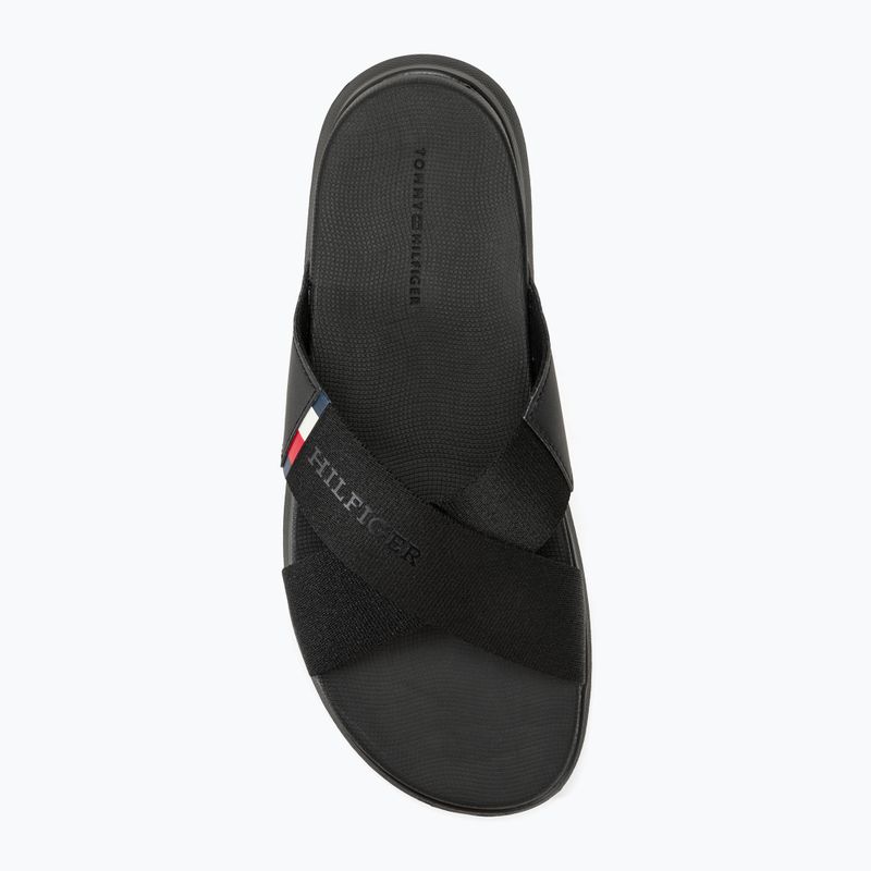 Papuci pentru bărbați Tommy Hilfiger Comfort Criss Cross Beach Sandal black 5