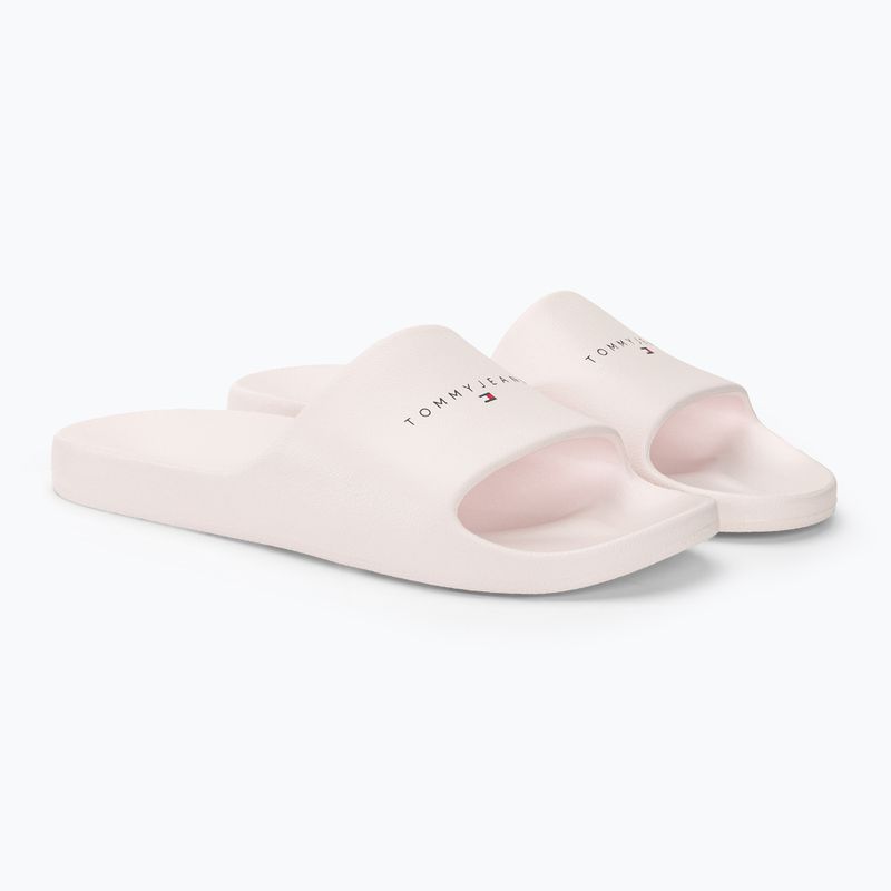 Șlapi pentru femei Tommy Jeans Printed Pu Pool Slide ecru 4