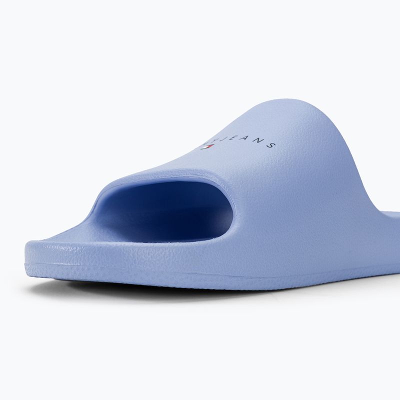 Șlapi pentru femei Tommy Jeans Printed Pu Pool Slide moderate blue