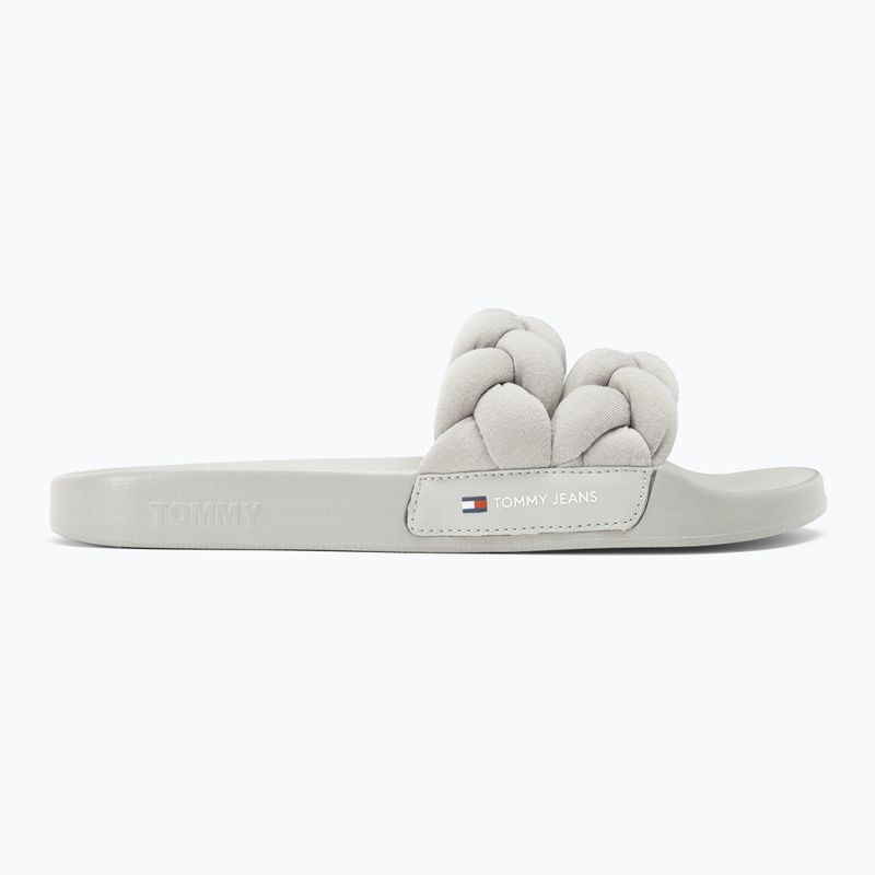 Papuci pentru femei Tommy Jeans Braided stratus grey 2