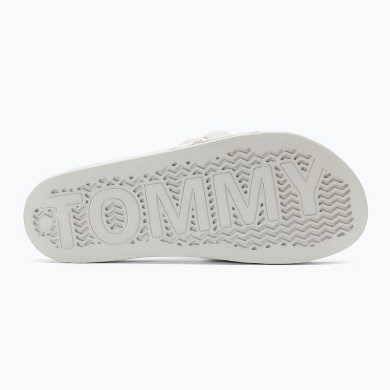 Papuci pentru femei Tommy Jeans Braided stratus grey 4
